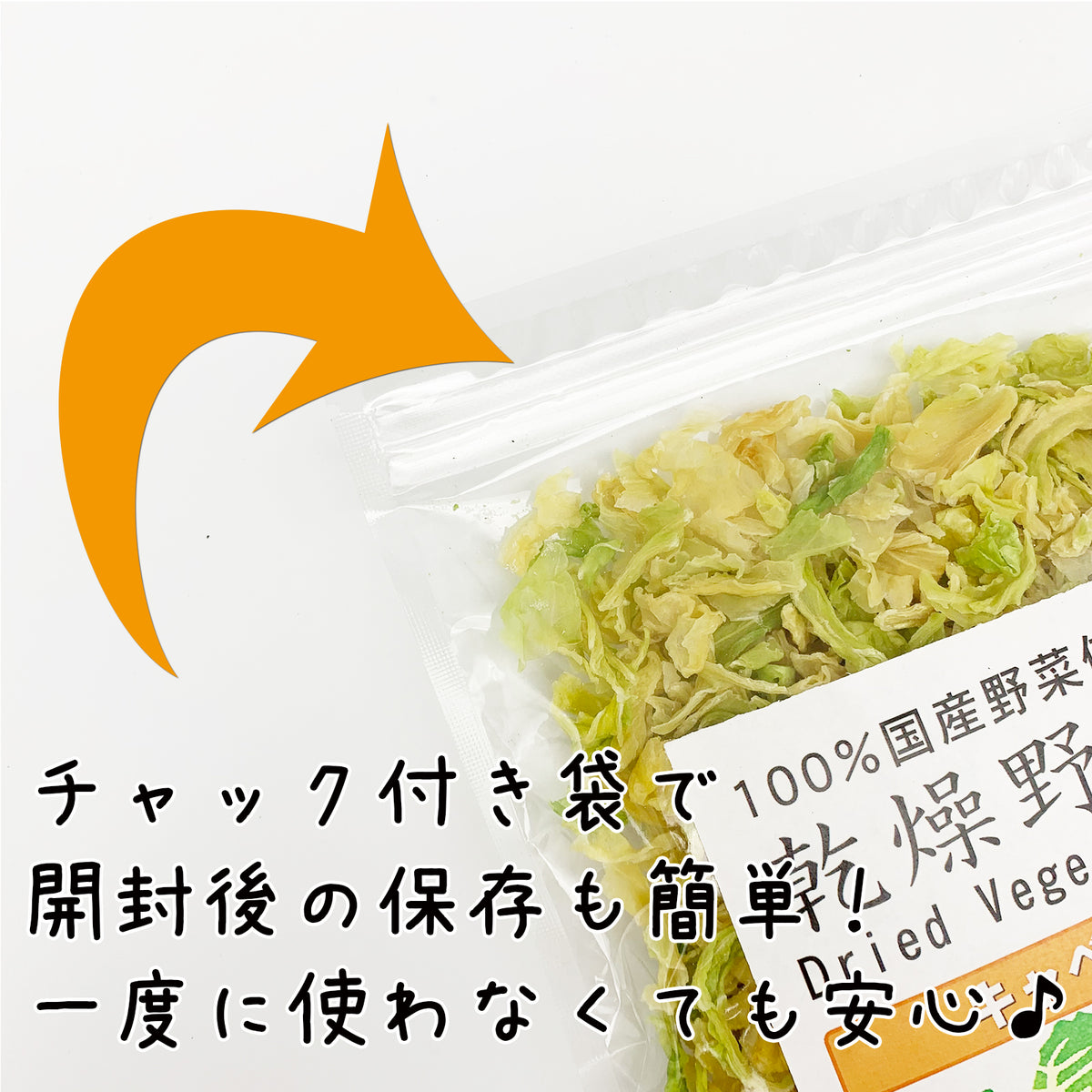 乾燥キャベツ 国産乾燥野菜 100g 旨味をとじ込めたエアドライ製法
