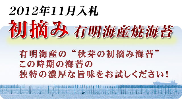 有明海産 初摘み海苔