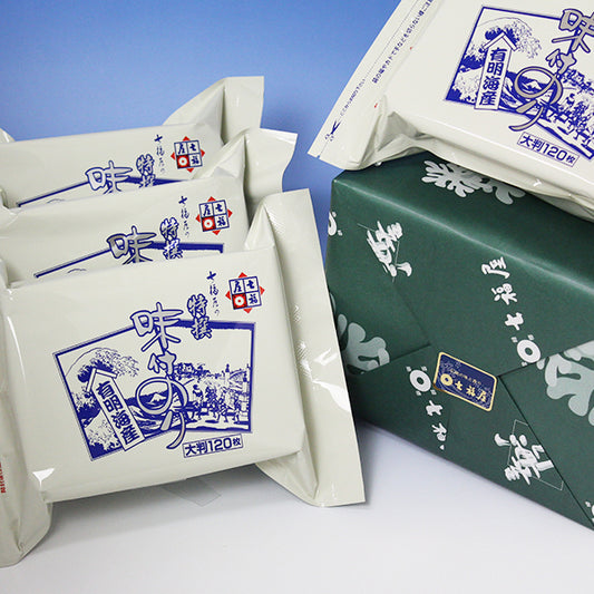 七福屋特撰大判味付海苔120枚(4袋入)特選！「ご贈答・手土産・ご挨拶」「手土産」など進物に