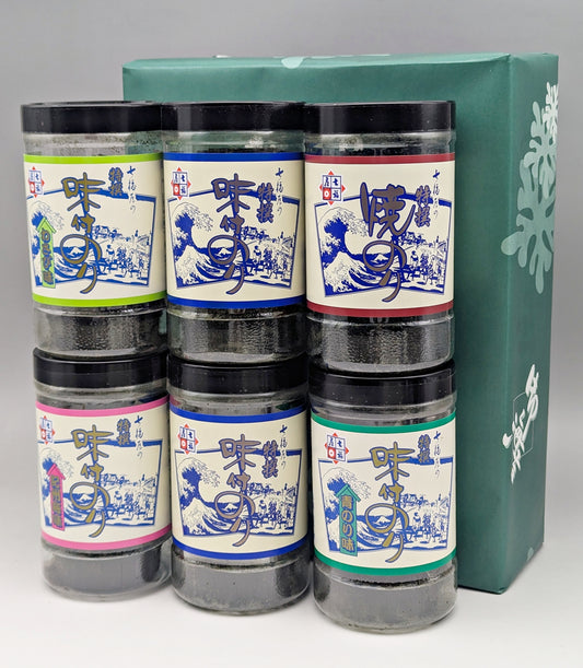 【彩-6】バラエティー海苔ギフト6本詰「内祝い・手土産・ご挨拶」などご贈答に